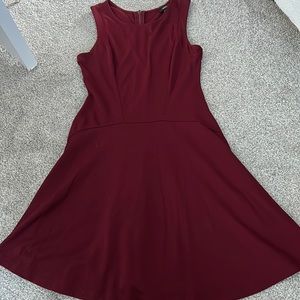 Mossimo Maroon Flare Dress
